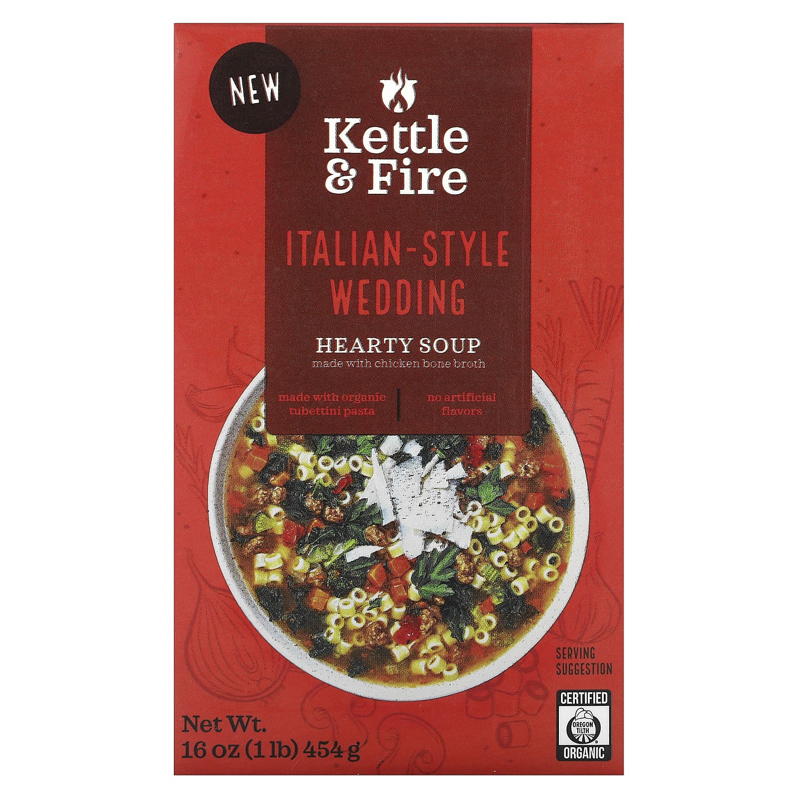 Kettle & Fire, Hearty Soup, Italian-Style Wedding, 16 oz (454 g) - Image 1