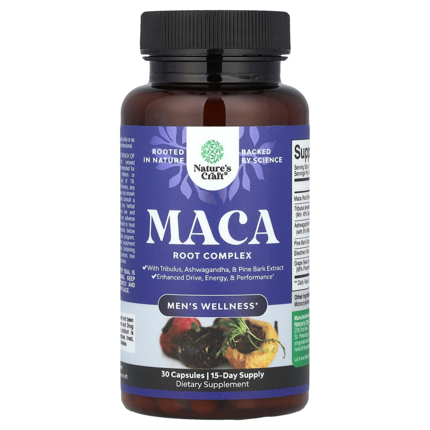 Nature's Craft, Men's Wellness, Maca Root Complex, 30 Capsules - Image 1