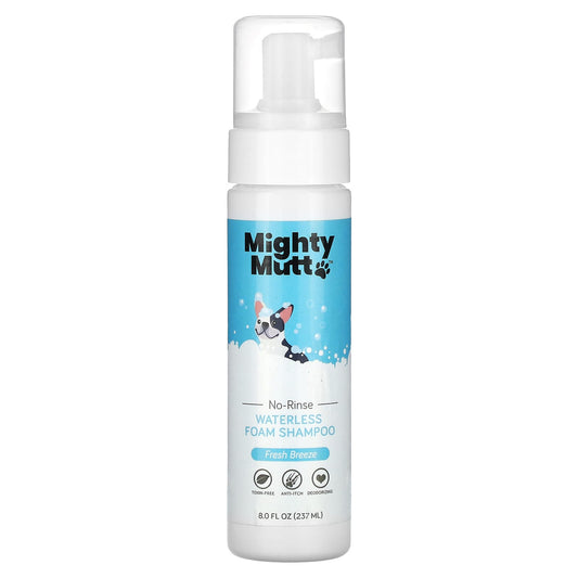 Mighty Mutt, Waterless Foam Shampoo, For Dogs, Fresh Breeze, 8 fl oz (237 ml) - Image 1