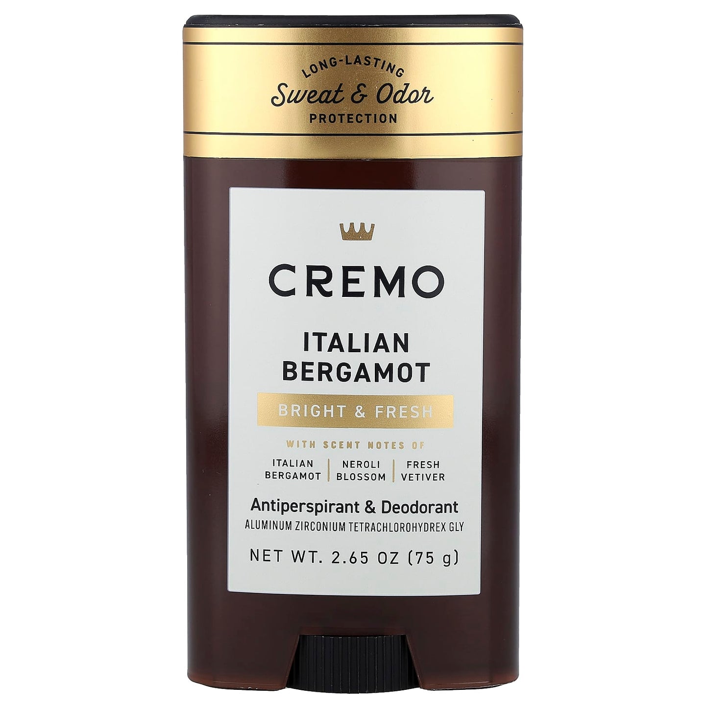 Cremo Italian Bergamot Antiperspirant & Deodorant, 2.65 oz (75 g) - Image 1