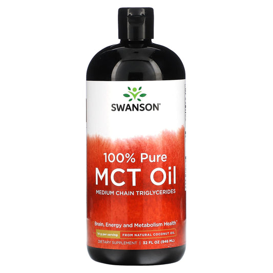 Swanson, 100% Pure MCT Oil, 14 g, 32 fl oz (946 ml) - Image 1