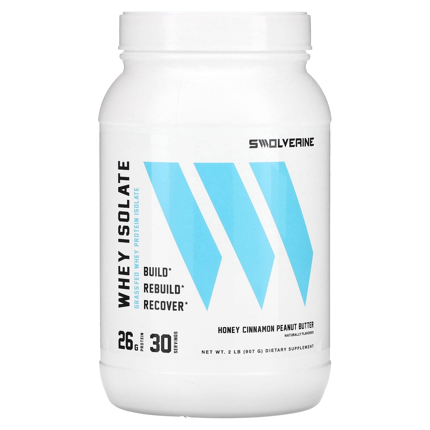 Swolverine, Whey Isolate, Honey Cinnamon Peanut Butter, 2 lb (907 g) - Image 1