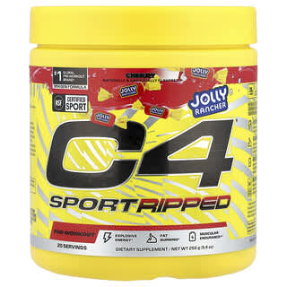 C4 Sport Ripped Pre-Workout | Cherry Flavor | NSF Certified