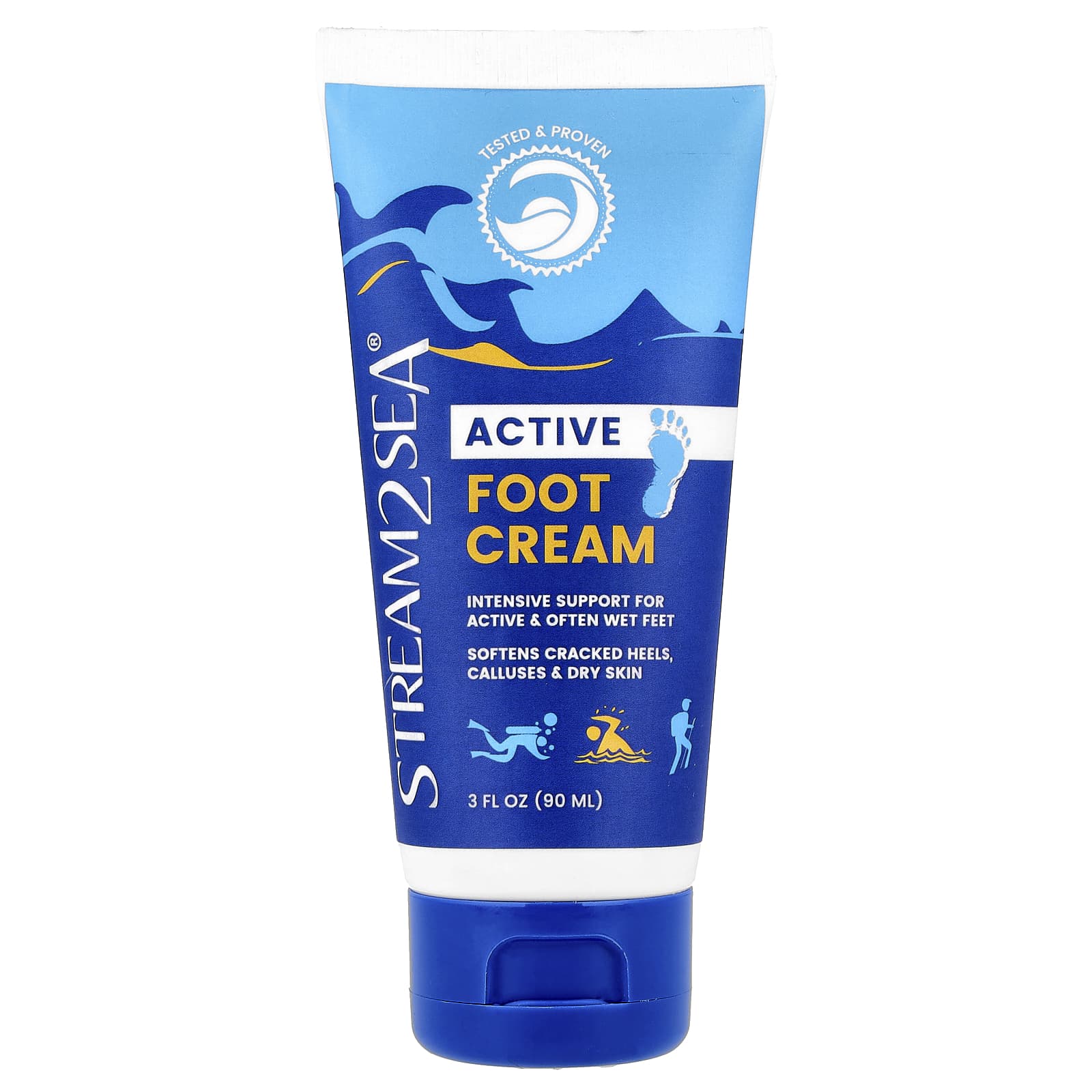 Stream2Sea, Active, Foot Cream, 3 fl oz (90 ml) - Image 1