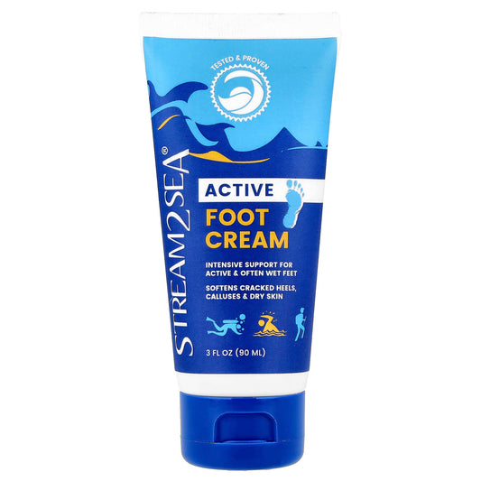 Stream2Sea, Active, Foot Cream, 3 fl oz (90 ml) - Image 1