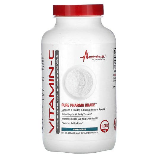 Metabolic Nutrition, Vitamin-C, Unflavored, 10.58 oz (300 g) - Image 1