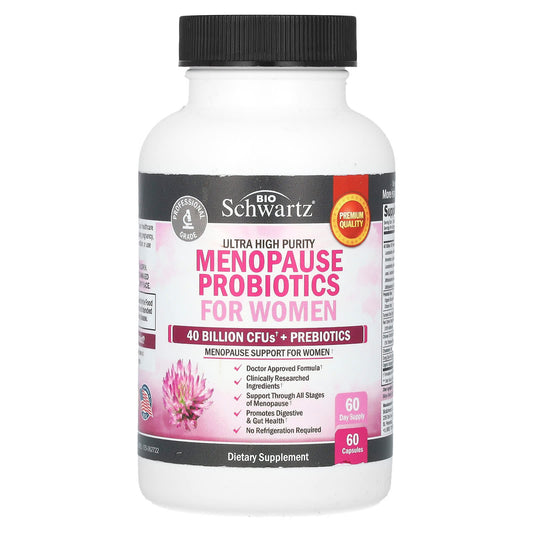 Menopause Support Probiotics for Women - BioSchwartz 60 Capsules - Image 1