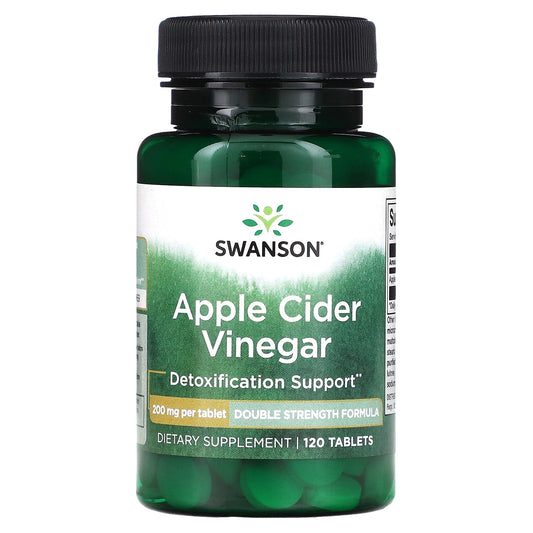 Swanson, Apple Cider Vinegar, 200 mg, 120 Tablets - Image 1