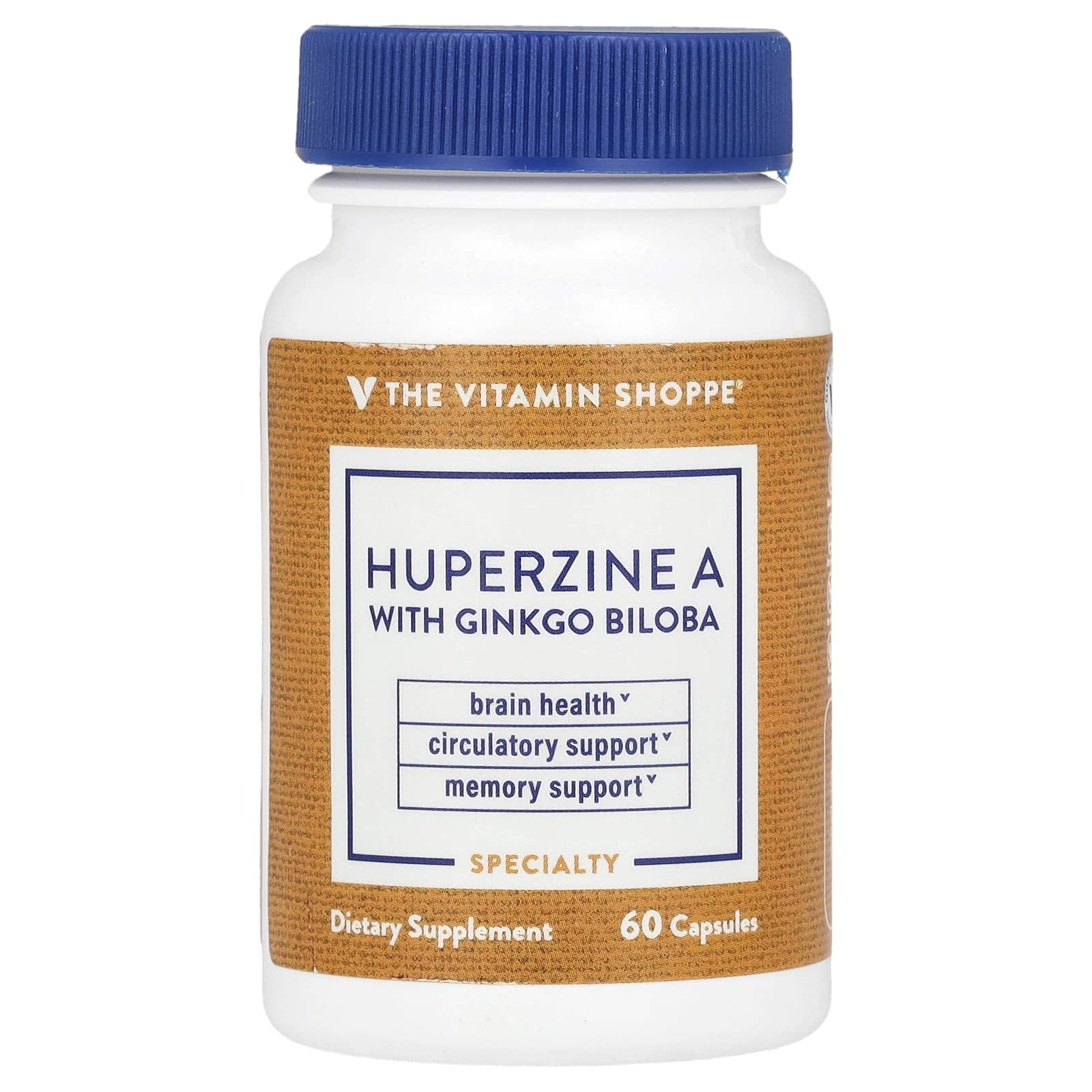 The Vitamin Shoppe, Huperzine A With Ginkgo Biloba, 60 Capsules - Image 1