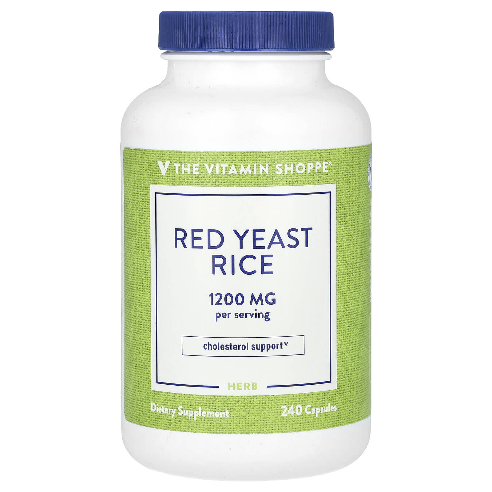 The Vitamin Shoppe, Red Yeast Rice, 240 Capsules (600 mg Per Capsule) - Image 1