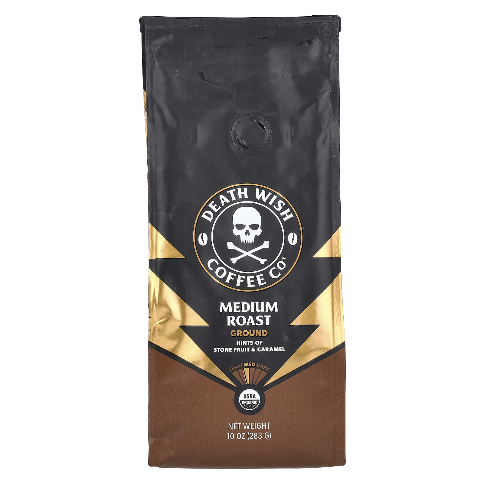 Death Wish Coffee, USDA Organic, Fair Trade, Medium Roast, 10 oz - Image 1