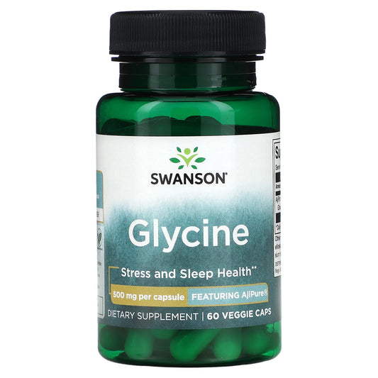 Swanson, Glycine, 500 mg, 60 Veggie Caps - Image 1
