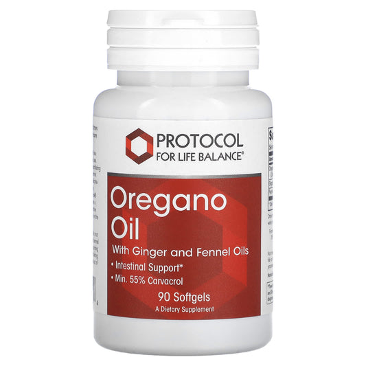 Protocol for Life Balance, Oregano Oil with Ginger and Fennel Oils, 90 Softgels - Image 1