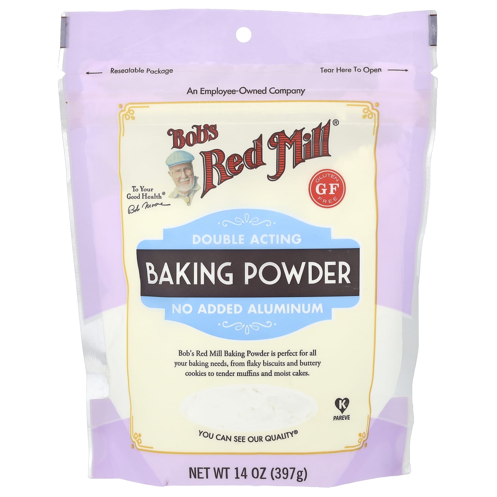 Bob's Red Mill Double Acting Baking Powder, 14 oz (397g) | Gluten Free - Image 1