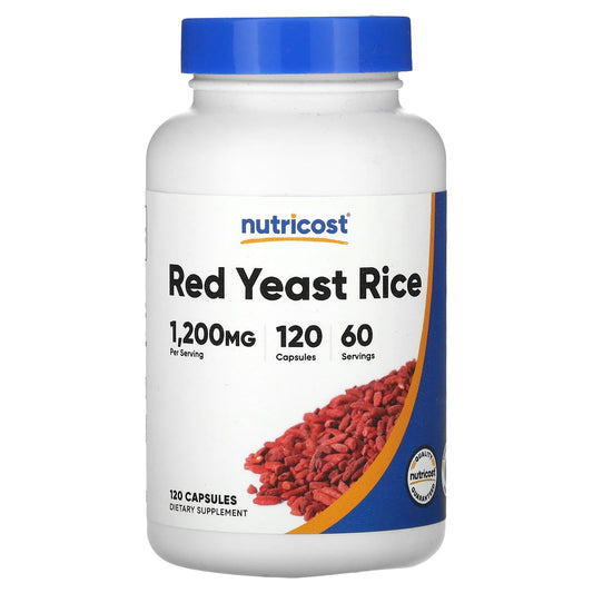 Nutricost, Red Yeast Rice, 120 Capsules (600 mg per Capsule) - Image 1