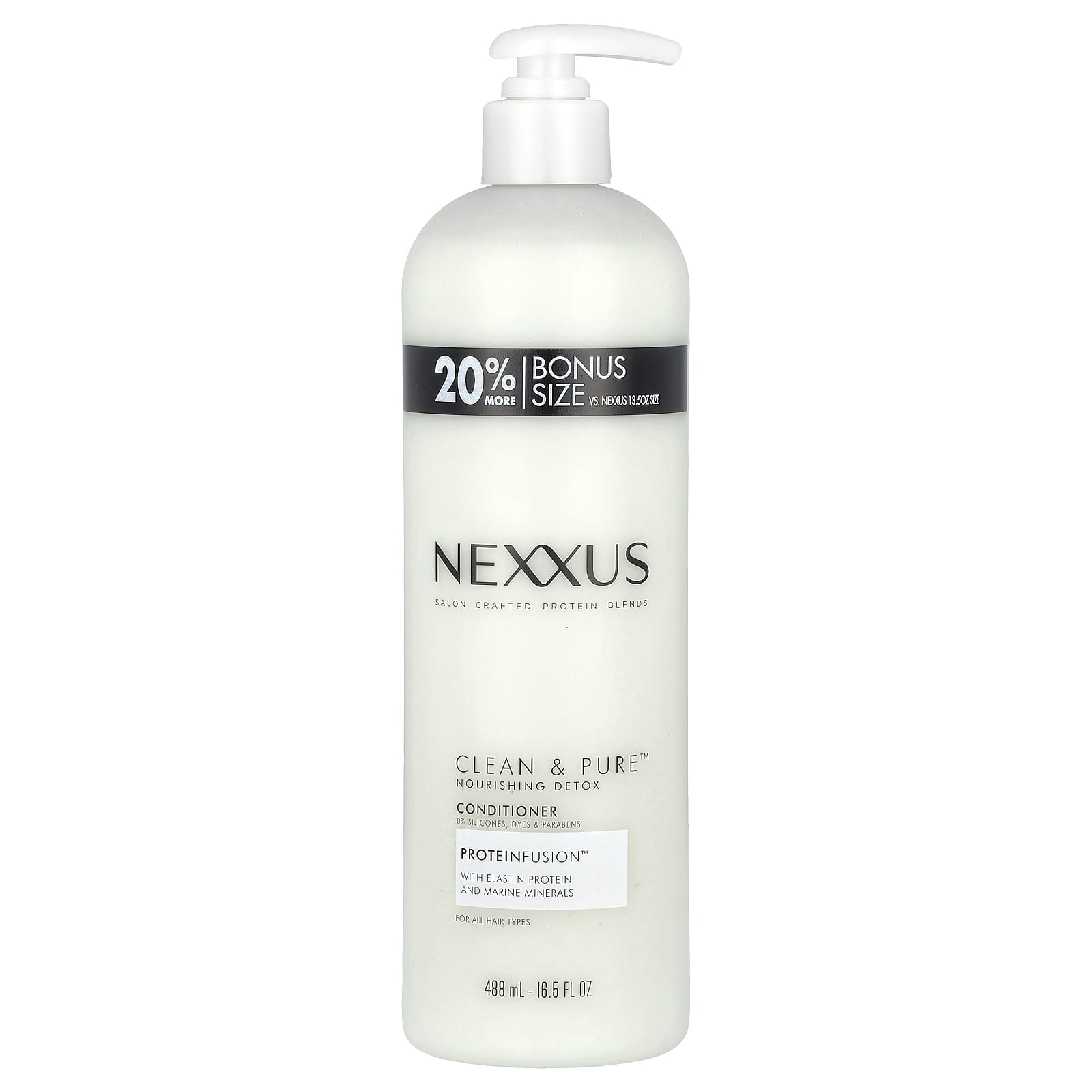 Nexxus, Clean & Pure™, Nourishing Detox Conditioner, All Hair Types, 16.5 fl oz (488 ml) - Image 1
