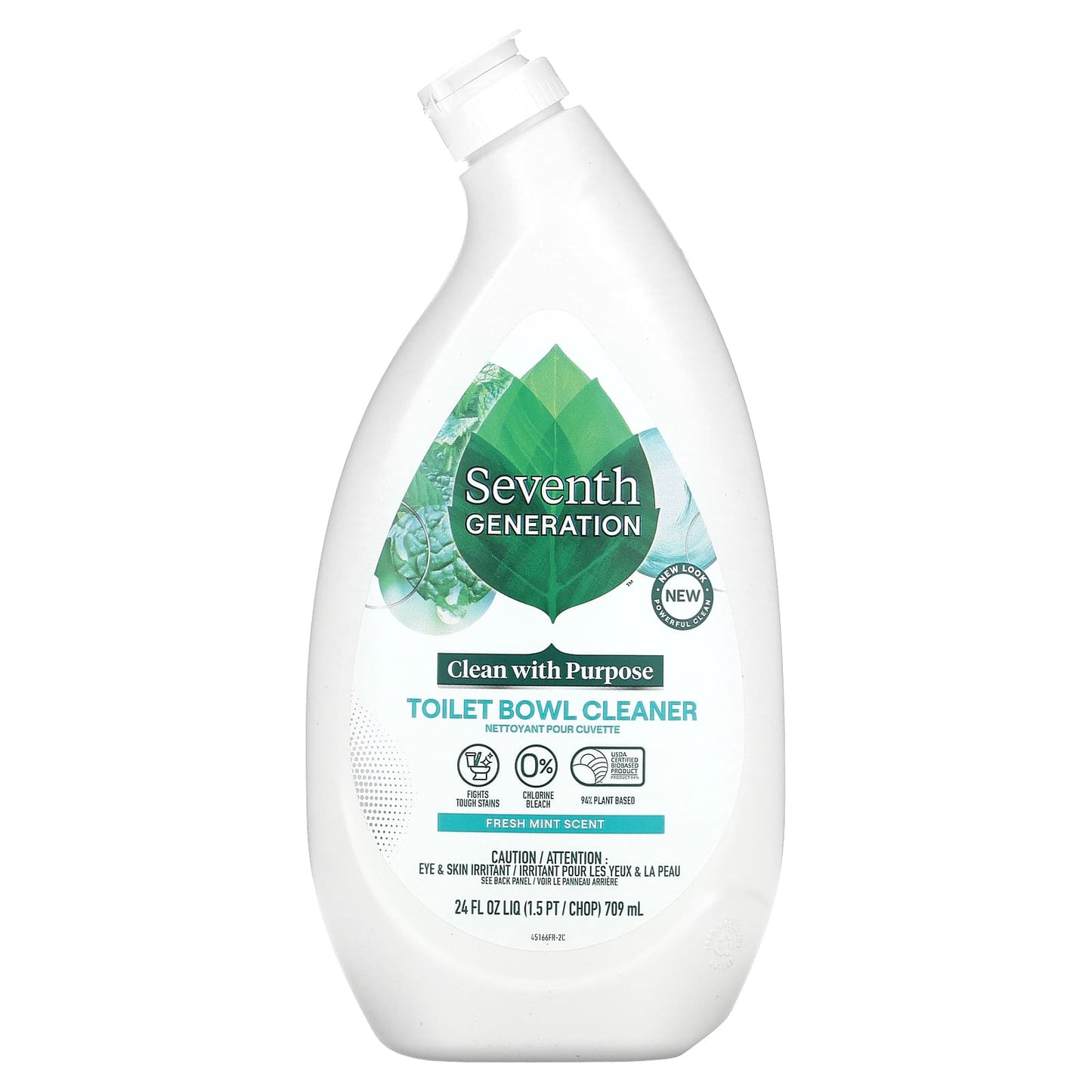 Seventh Generation, Toilet Bowl Cleaner, Fresh Mint, 24 fl oz (709 ml) - Image 1