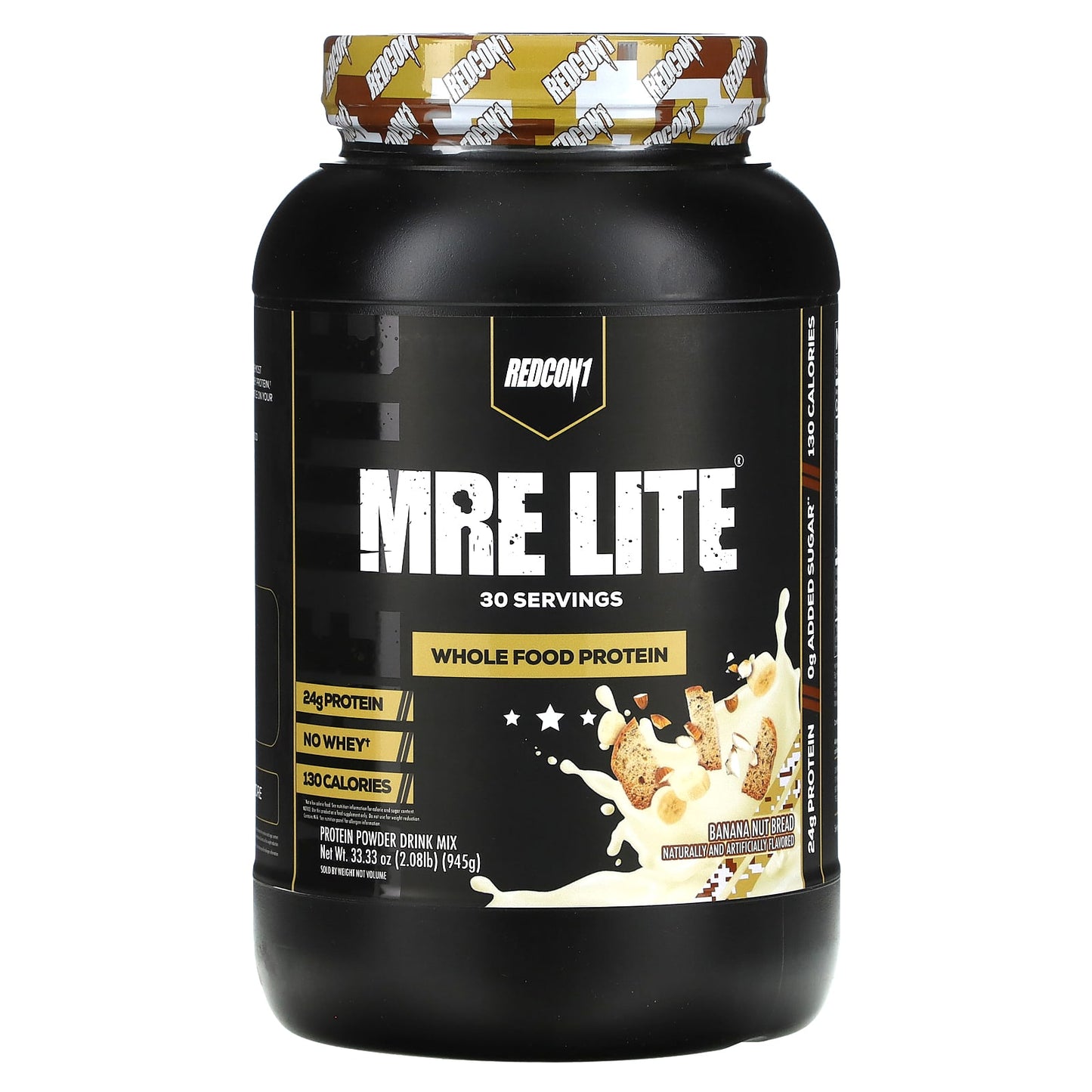 Redcon1, MRE Lite, Whole Food Protein, Banana Nut Bread, 2.08 lb (945 g) - Image 1