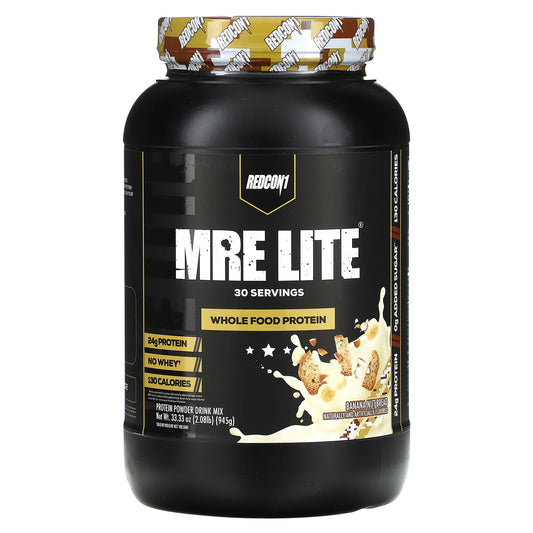 Redcon1, MRE Lite, Whole Food Protein, Banana Nut Bread, 2.08 lb (945 g) - Image 1