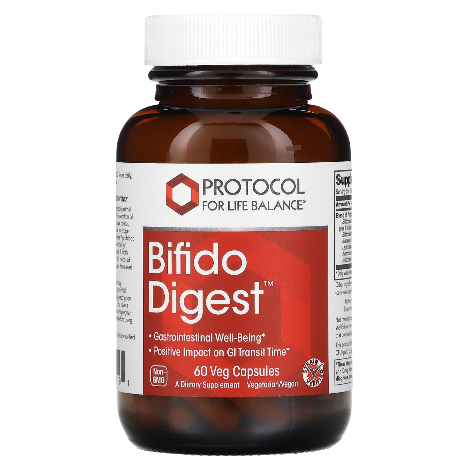 Protocol for Life Balance, Bifido Digest , 60 Veg Capsules - Image 1