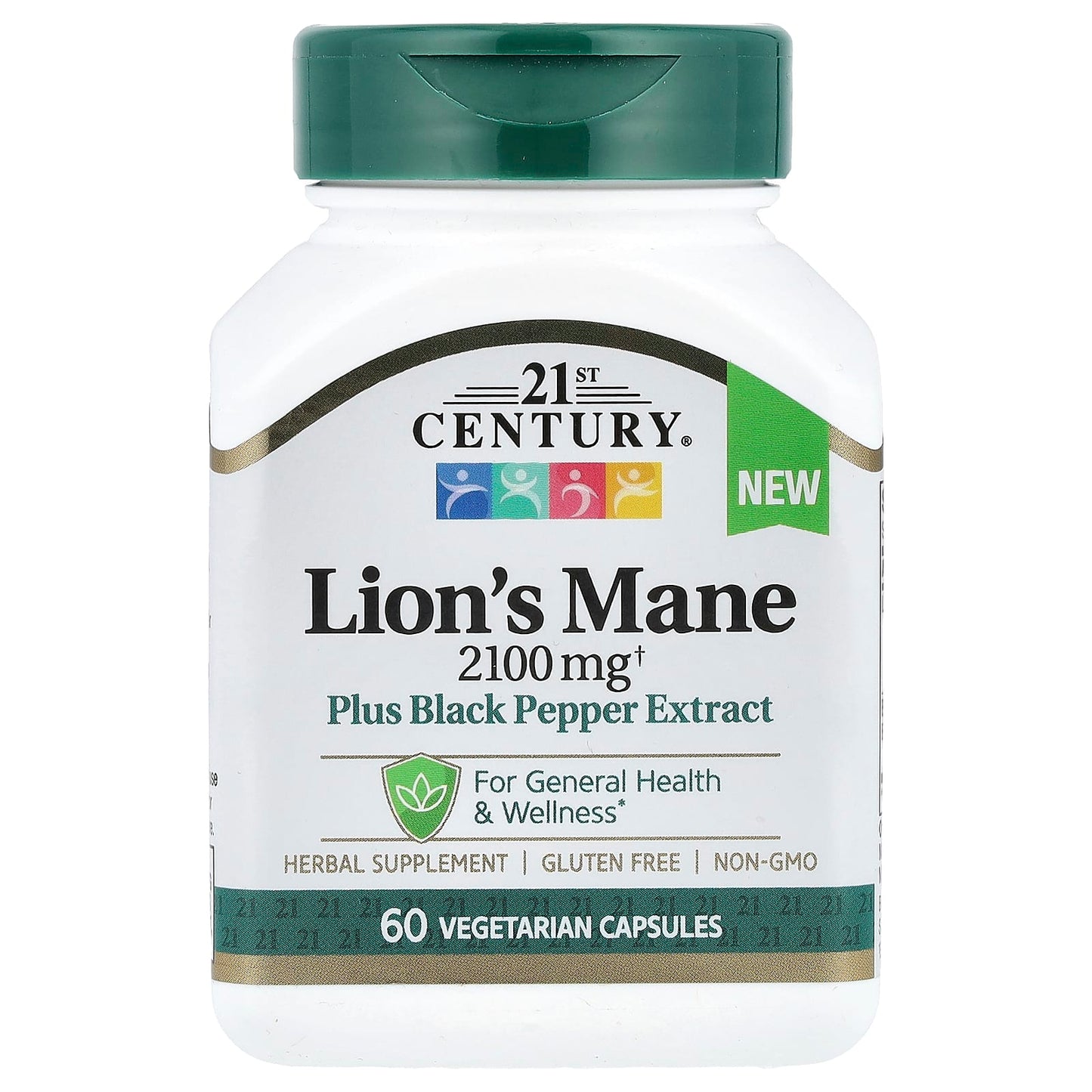 Lion's Mane Supplement 2100mg, 60 Capsules, Vegan Friendly - Image 1