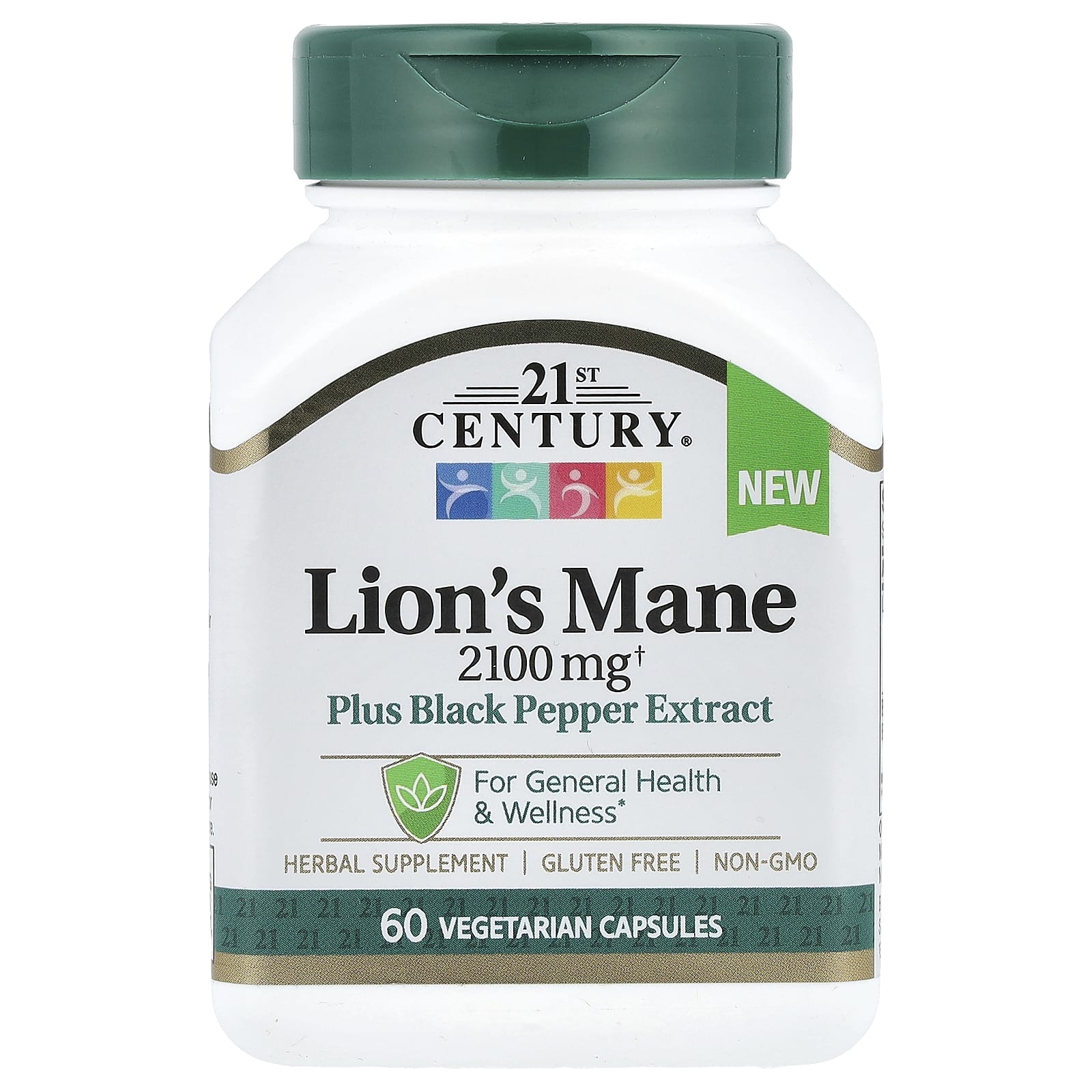 Lion's Mane Supplement 2100mg, 60 Capsules, Vegan Friendly - Image 1