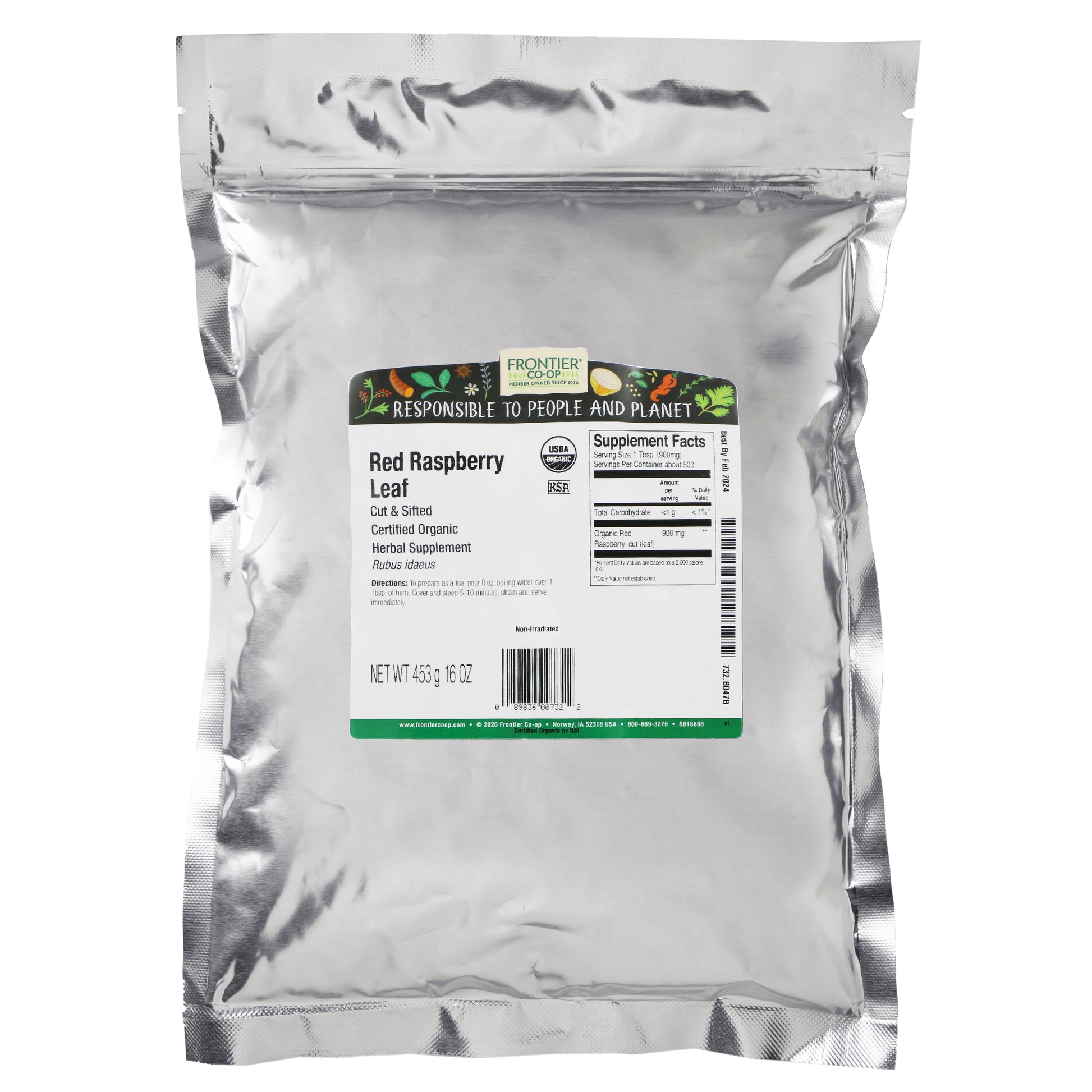 Organic Red Raspberry Leaf Tea for Relaxation and Wellness - Frontier Co-op - Image 2