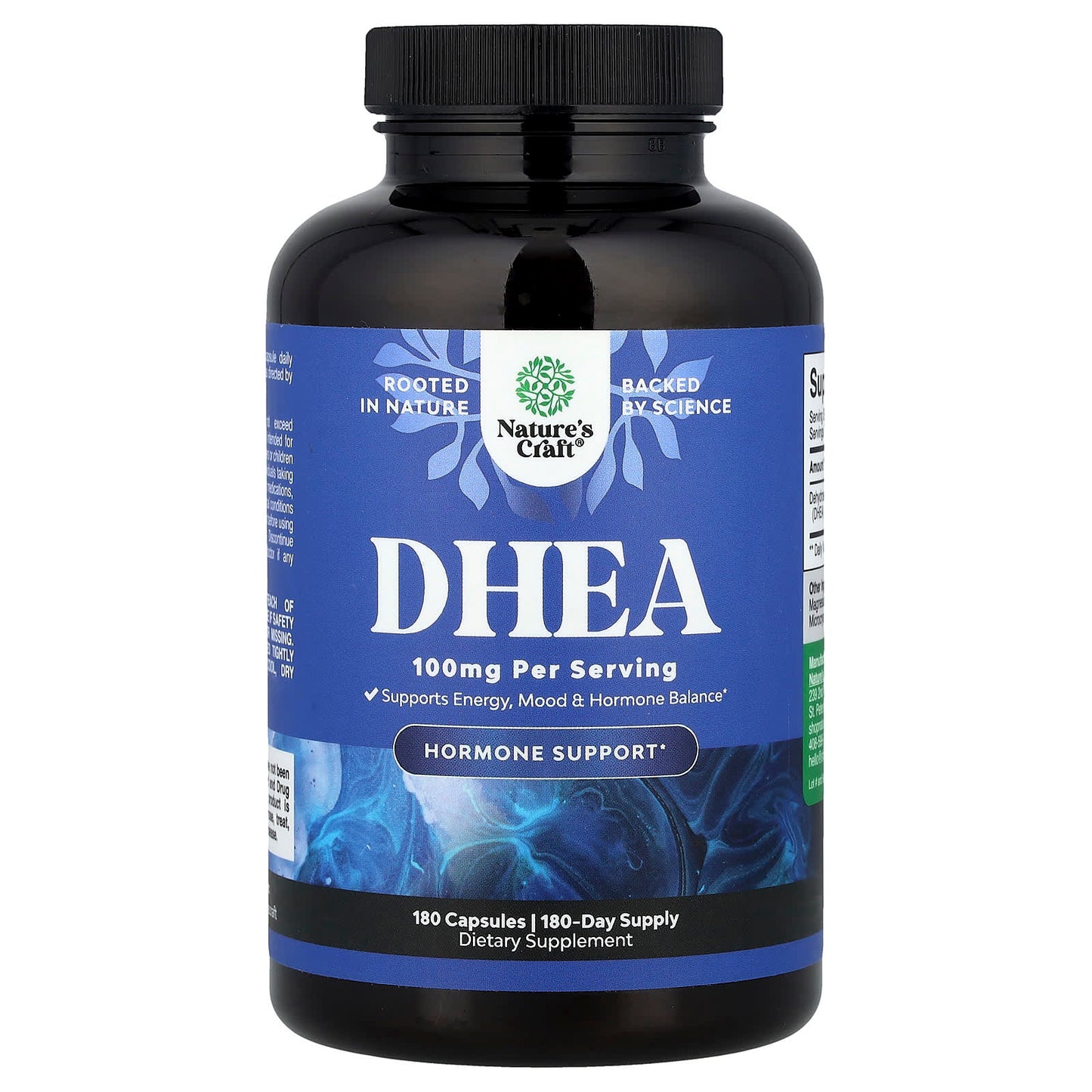 Nature's Craft, DHEA, 100 mg, 180 Capsules - Image 1