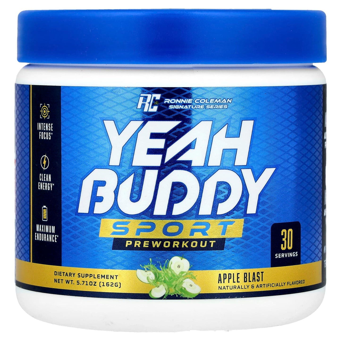 Ronnie Coleman, Signature Series, Yeah Buddy Sport, Preworkout, Apple Blast, 5.71 oz (162 g) - Image 1