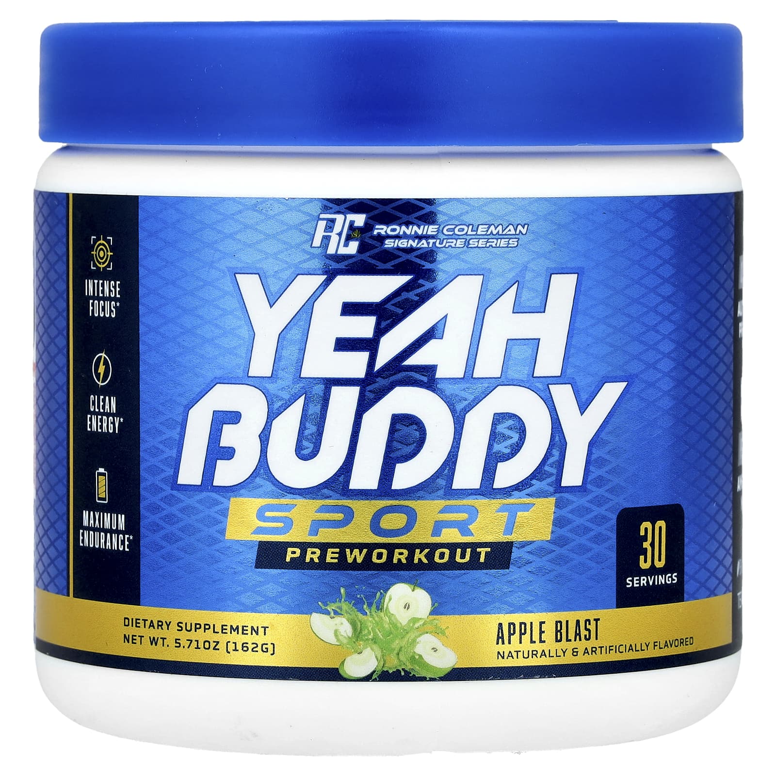 Ronnie Coleman, Signature Series, Yeah Buddy Sport, Preworkout, Apple Blast, 5.71 oz (162 g) - Image 1