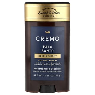 Palo Santo Deodorant by Cremo - Long-Lasting Sweat & Odor Protection