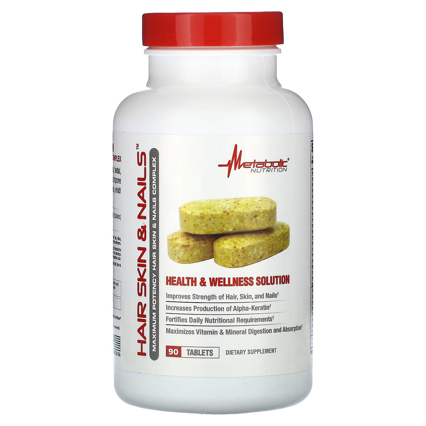 Metabolic Nutrition, Hair Skin & Nails, 90 Tablets - Image 1