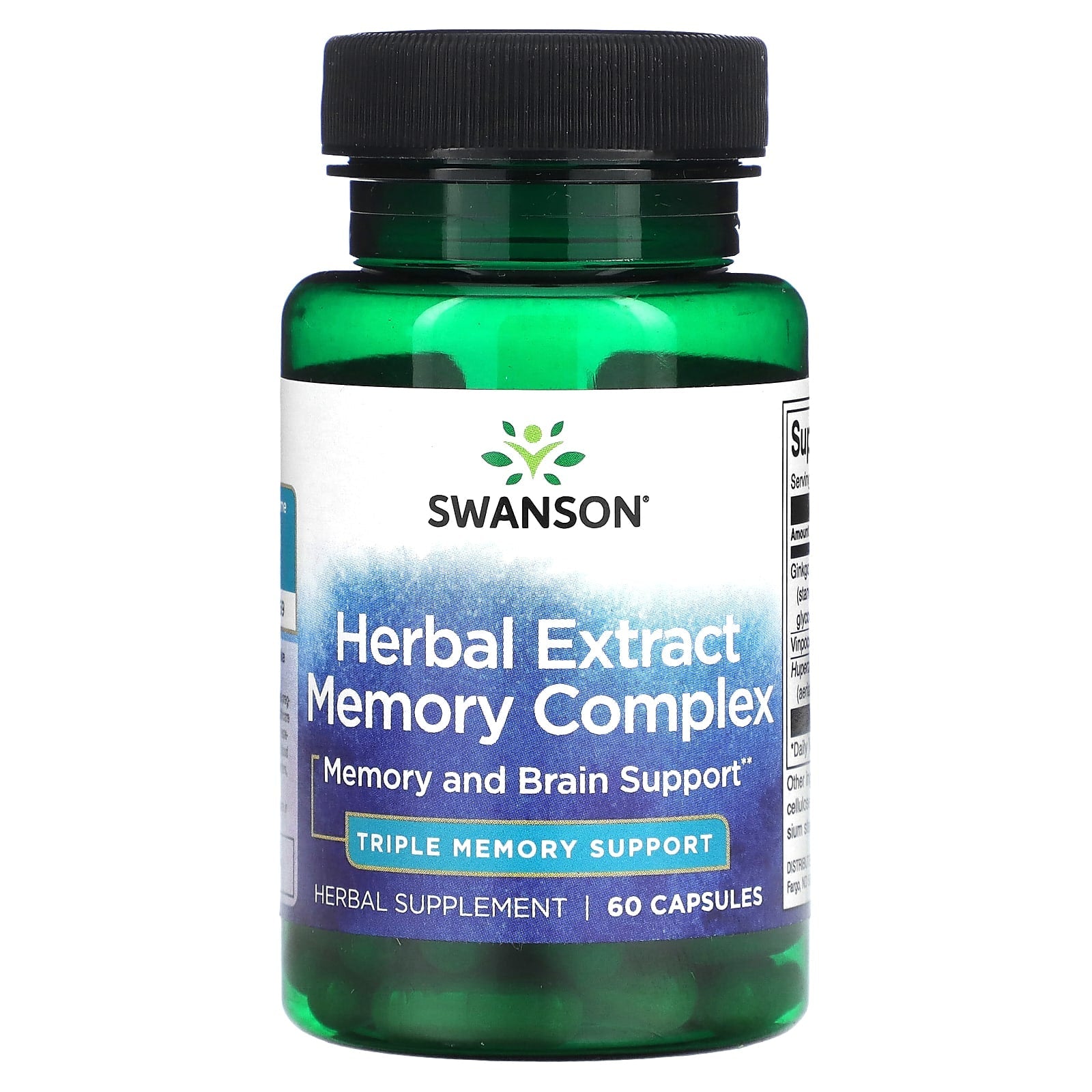 Swanson, Herbal Extract Memory Complex, 60 Capsules - Image 1