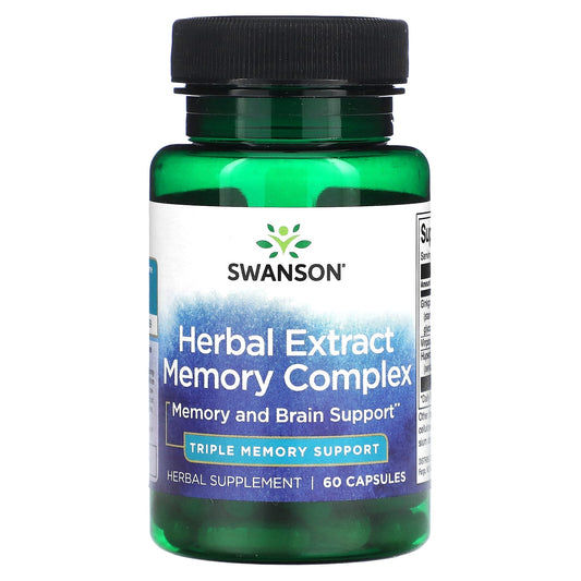 Swanson, Herbal Extract Memory Complex, 60 Capsules - Image 1