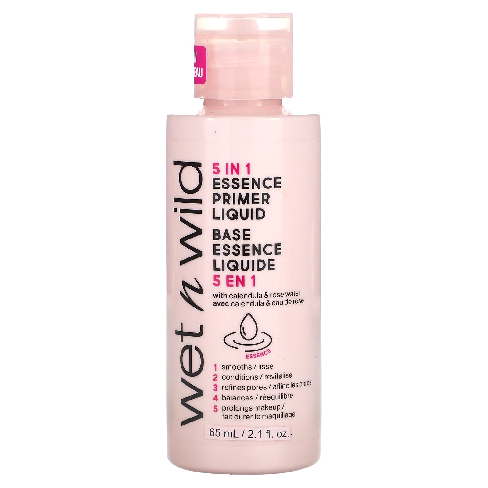 wet n wild, 5 In 1 Essence Primer Liquid, 2.1 fl oz (65 ml) - Image 1