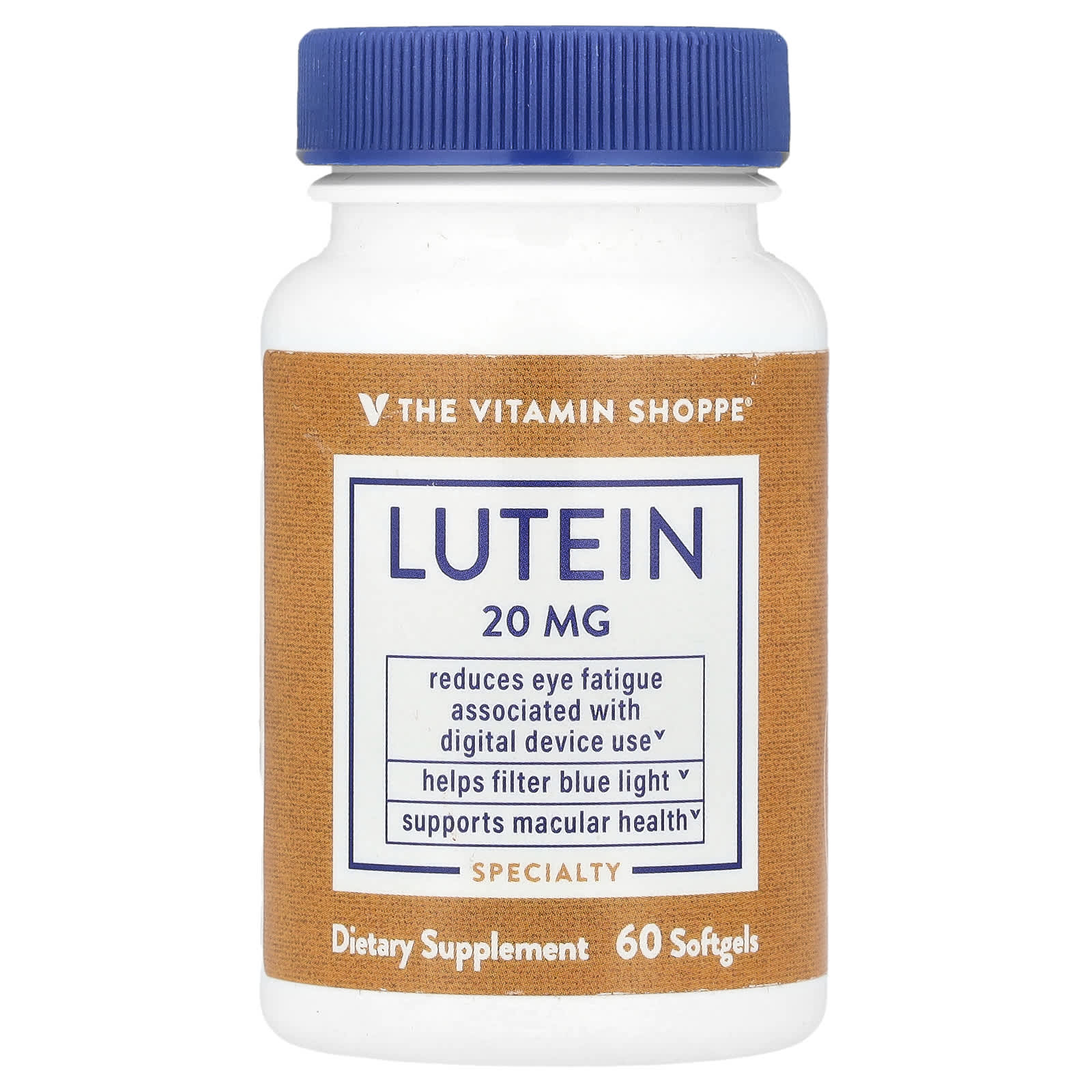 The Vitamin Shoppe, Lutein, 20 mg, 60 Softgels - Image 1
