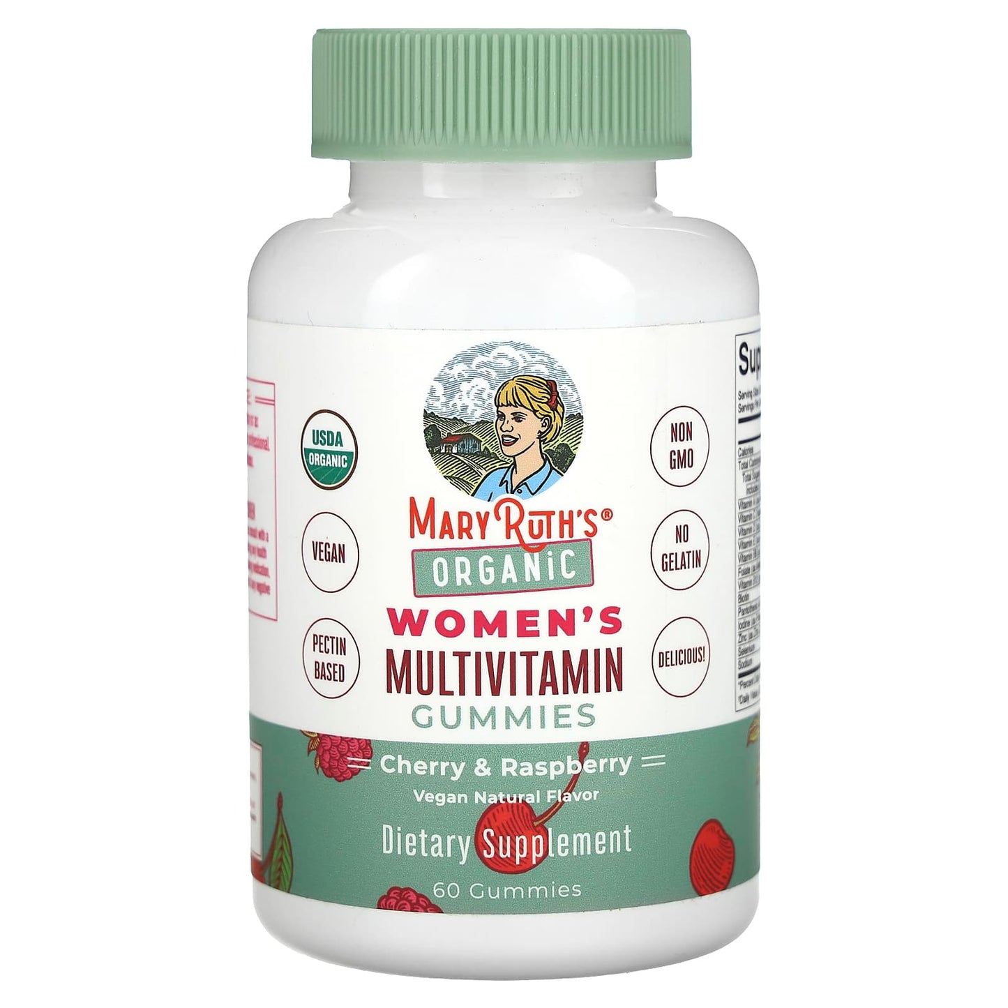 MaryRuth's, Organic Women's Multivitamin, Cherry & Raspberry, 60 Gummies - Image 1