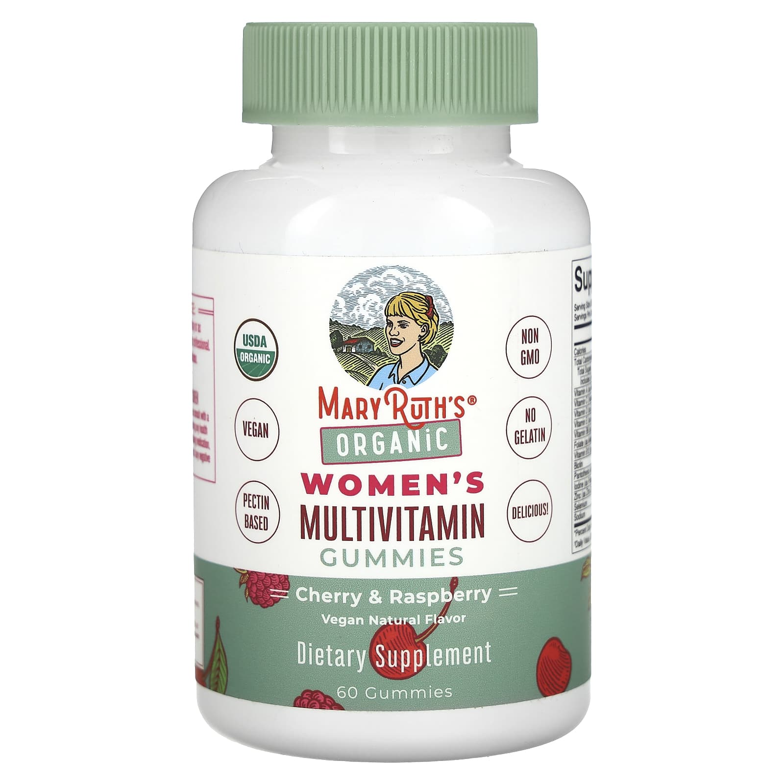 MaryRuth's, Organic Women's Multivitamin, Cherry & Raspberry, 60 Gummies - Image 1