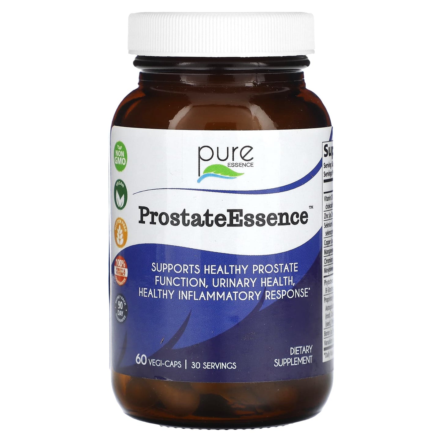 Pure Essence, ProstateEssence, 60 Vegi-Caps - Image 1