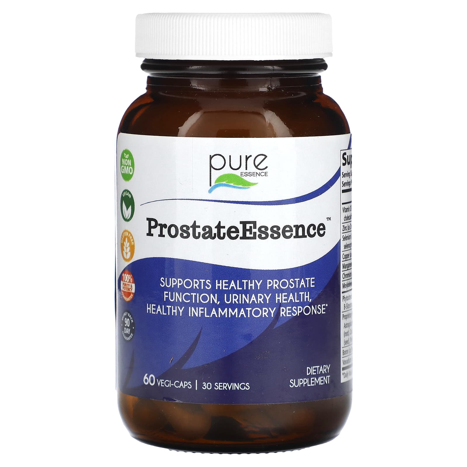Pure Essence, ProstateEssence, 60 Vegi-Caps - Image 1