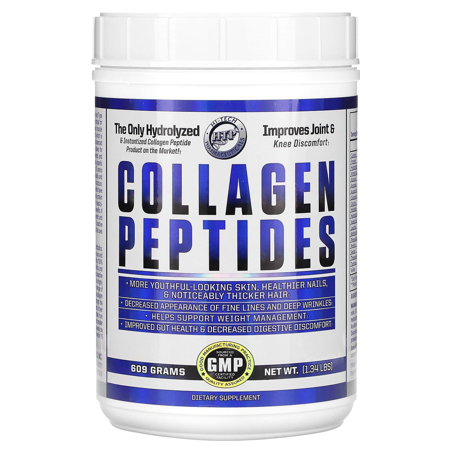 Premium Collagen Peptides by Hi Tech Pharmaceuticals for Healthy Skin, Hair & Joints - Image 1