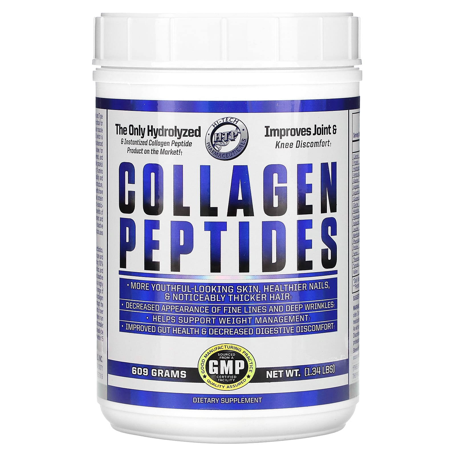 Premium Collagen Peptides by Hi Tech Pharmaceuticals for Healthy Skin, Hair & Joints - Image 1