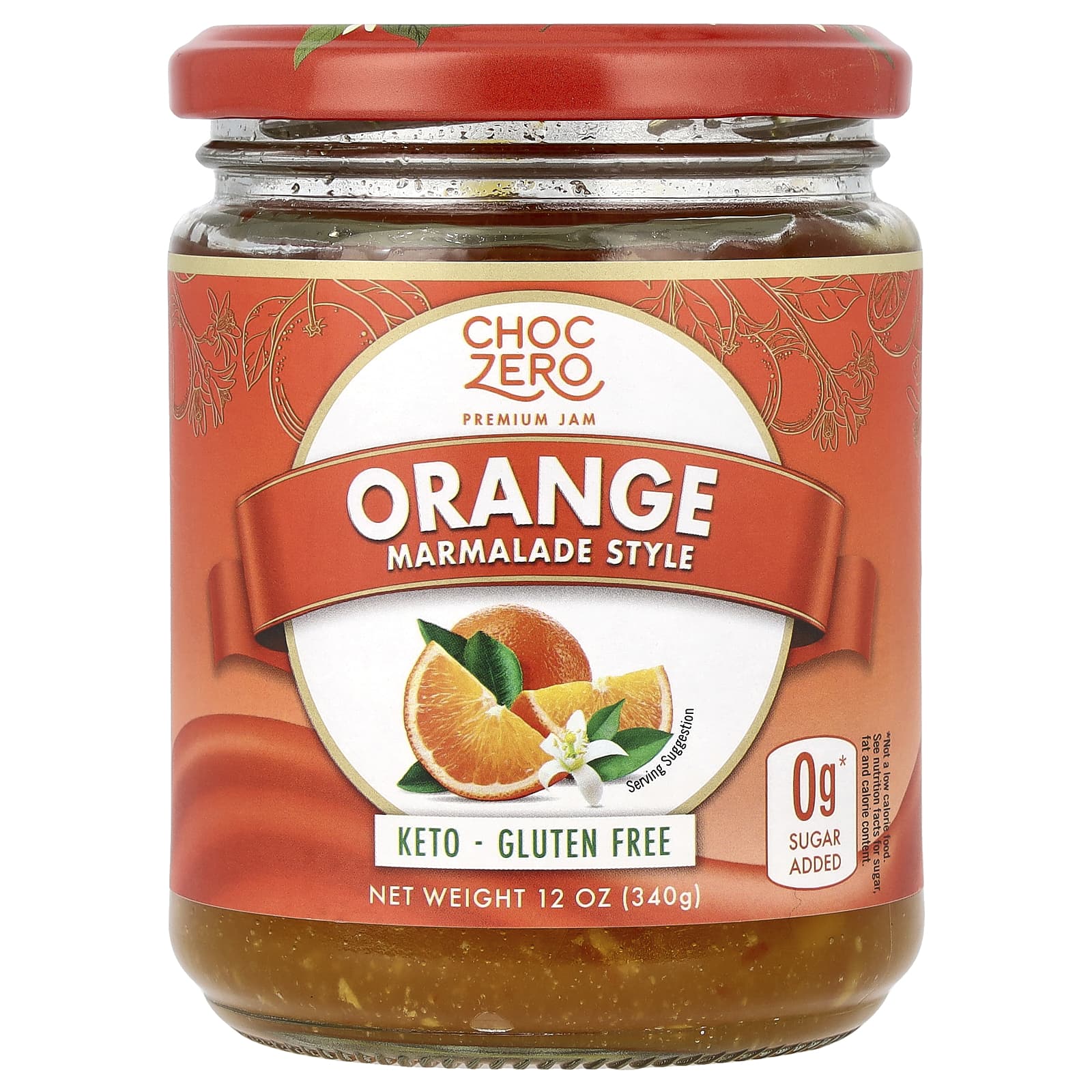 ChocZero Orange Marmalade Style, Sugar-Free Jam, 12 oz - Image 1