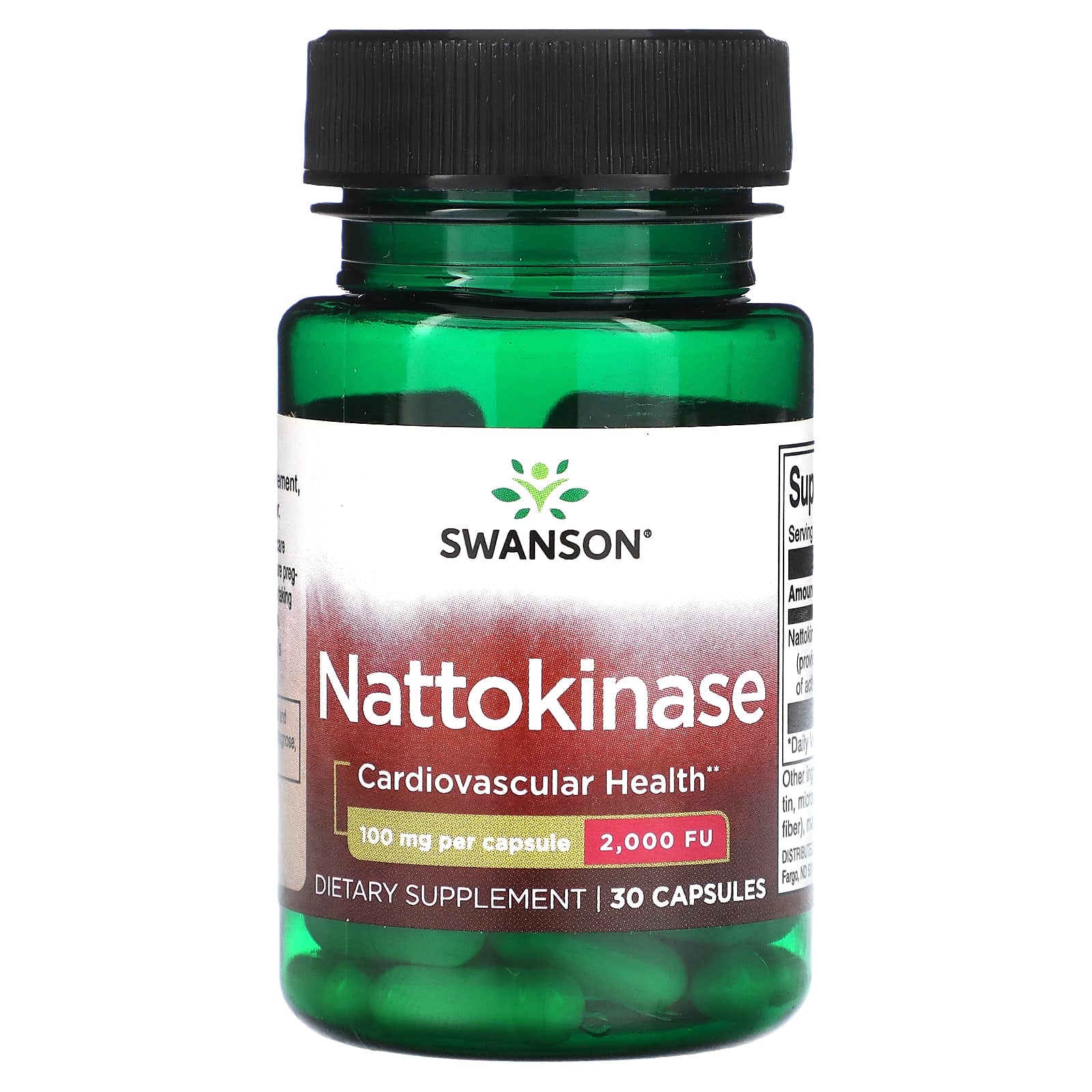 Swanson, Nattokinase, 100 mg , 30 Capsules - Image 1