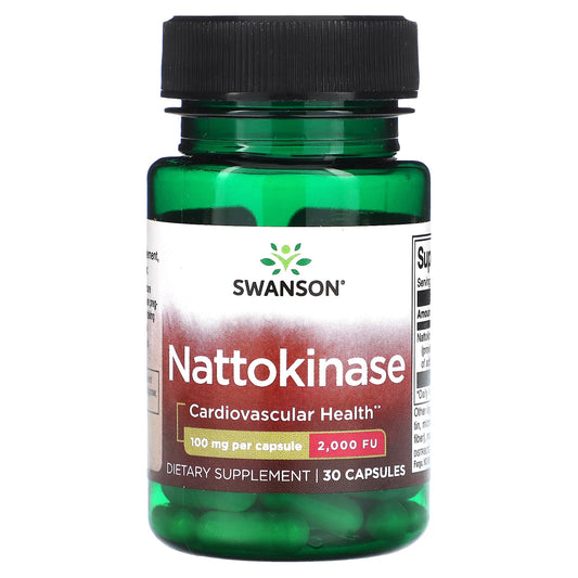 Swanson, Nattokinase, 100 mg , 30 Capsules - Image 1