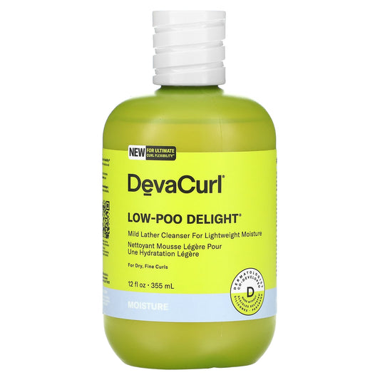 DevaCurl Low-Poo Delight Mild Lather Cleanser for Dry Fine Curls - Image 1
