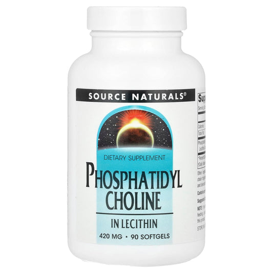 Source Naturals, Phosphatidyl Choline in Lecithin , 420 mg , 90 Softgels - Image 1