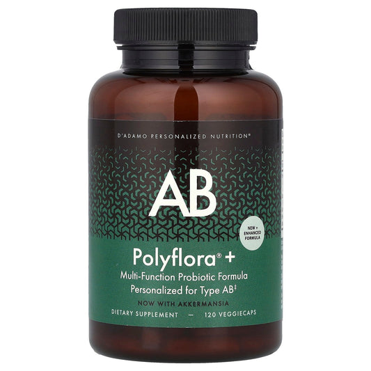 Dr. D'adamo's Polyflora®+ AB Probiotic Formula for Type AB - 120 Capsules - Image 1