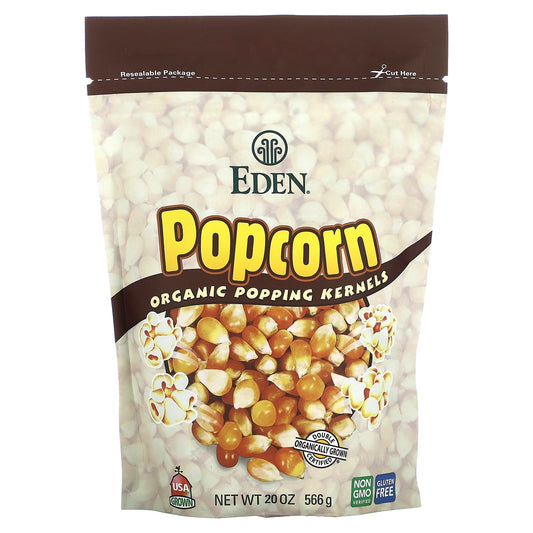 Organic Eden Popcorn Popping Kernels, 20 oz Non-GMO, Gluten-Free - Image 1