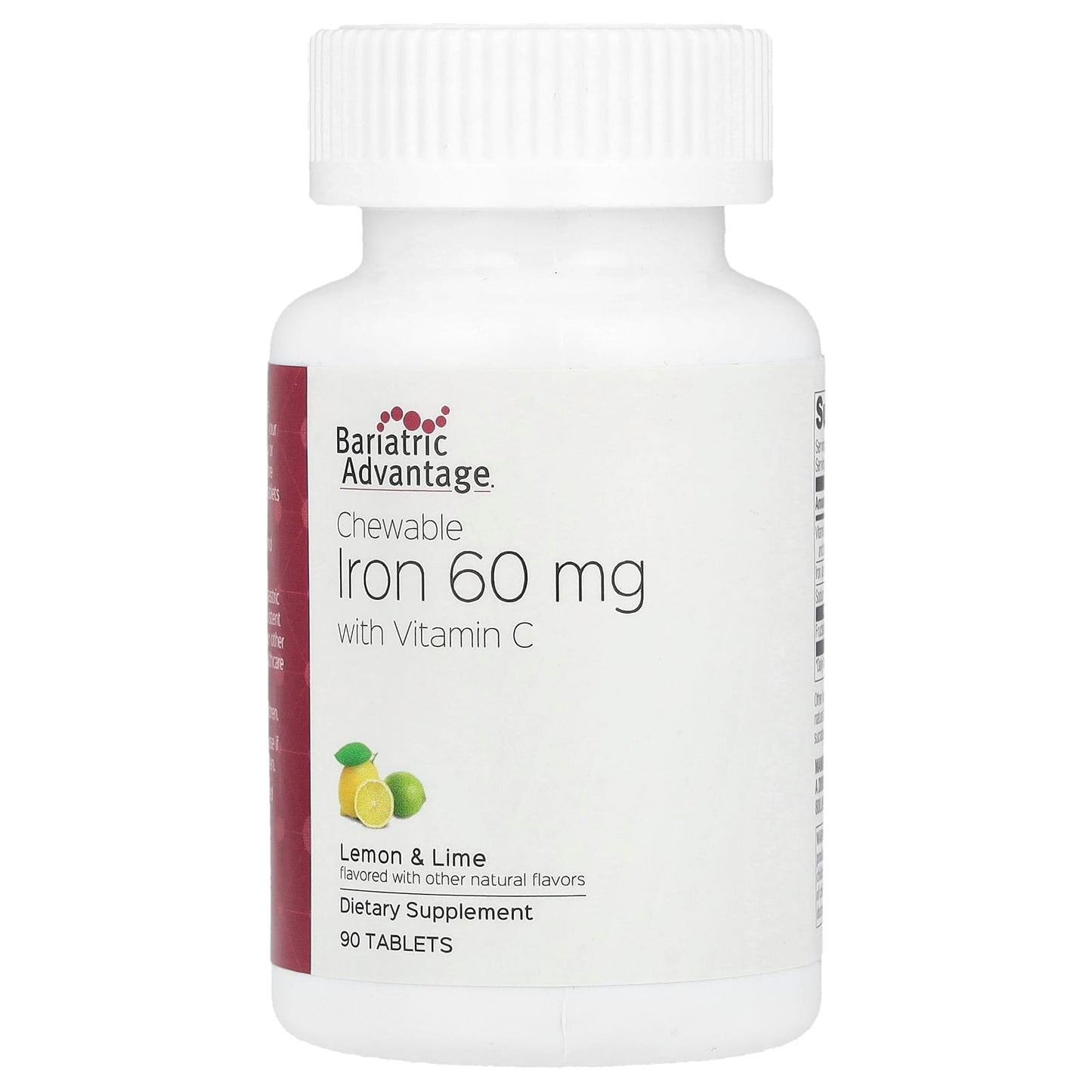 Bariatric Iron Supplement with Vitamin C, Gluten-Free, 90 Tablets - Image 1